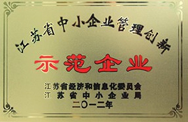 江苏省中小企业管理创新示范企业