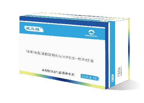 毒品五合一毛发检测试剂盒(胶体金法)